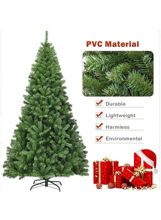 Beauenty Artificial Christmas Tree 7FT 1200 Tips Xmas Tree With Sturdy Metal Stand – Easy Assembly Artificial PVC Christmas Tree For for Home, Office, Party,New Year Christmas Decoration (2.1M) - Image 3