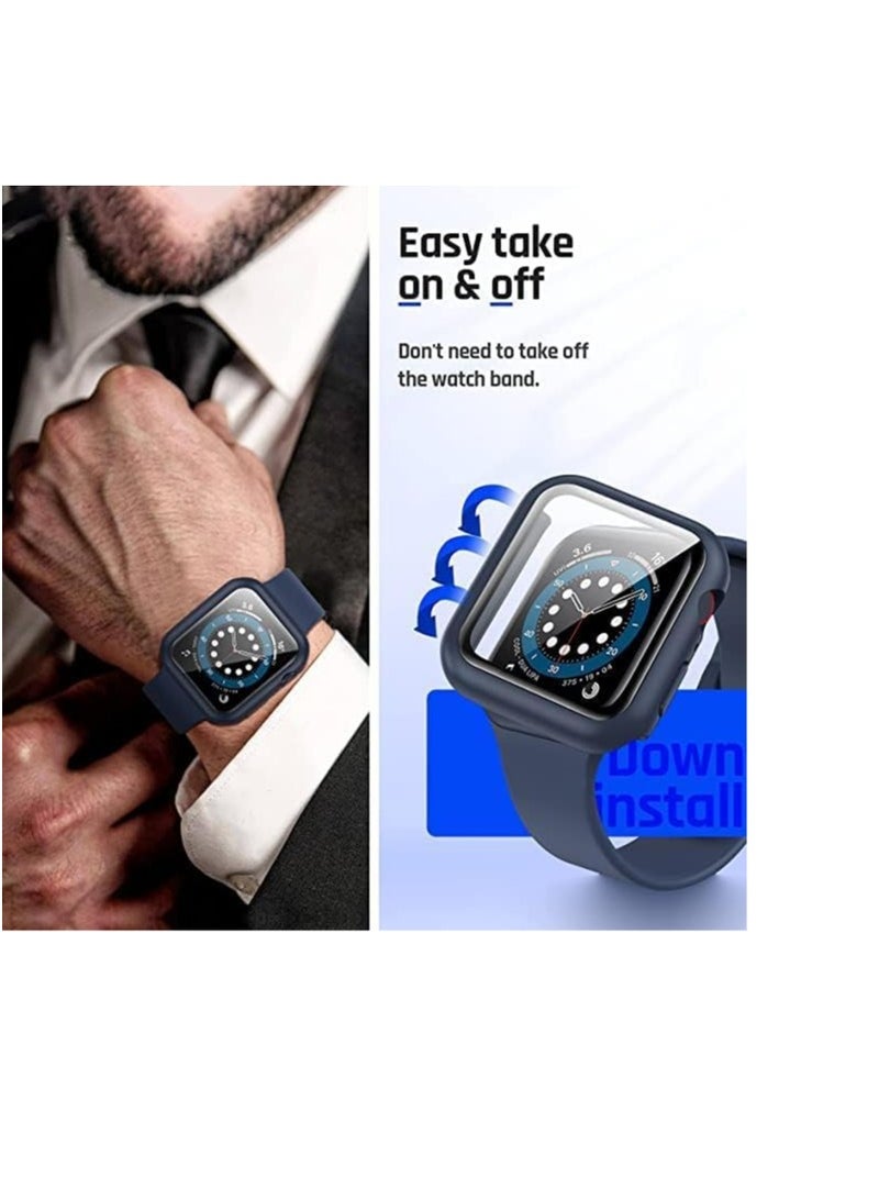 Hard Smart Watch Case Compatible with Apple Watch 41mm Shockproof Full Protection All Edges Protective Cover - Image 2