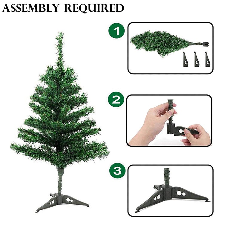 Ascension Ascension Mini Artificial Christmas Tree Trees 1Feet Christmas DIY Decoration Decor Home Table Top Decoration with 1 Bottle Light Cork Mini Copper Wire Warm White Light  - Image 3