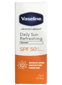 Vaseline 2Pcs Vaseline Refreshing Daily Sun Serum SPF 50 75ml  - Image 2