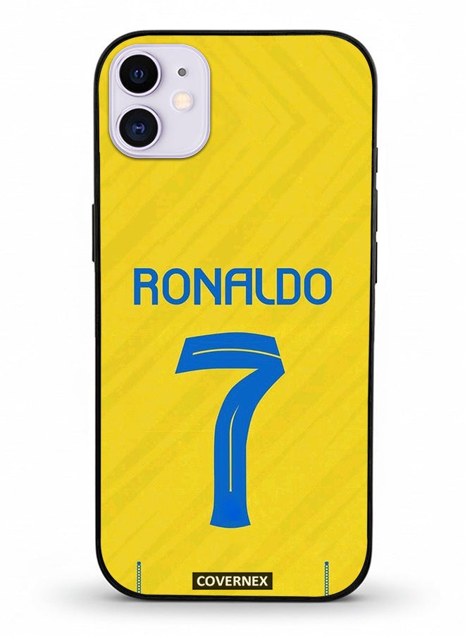 Covernex Apple iPhone 11 Protective Case Cover Printed Featuring Cristiano Ronaldo Jersy Design - Image 2