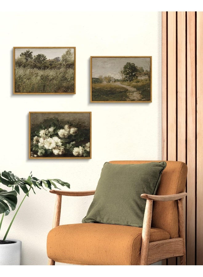 Home Trove Insimsea Framed Wild Grass Wall Art Decor For Living Room Bedroom Office (30X40Cm)  - Image 2