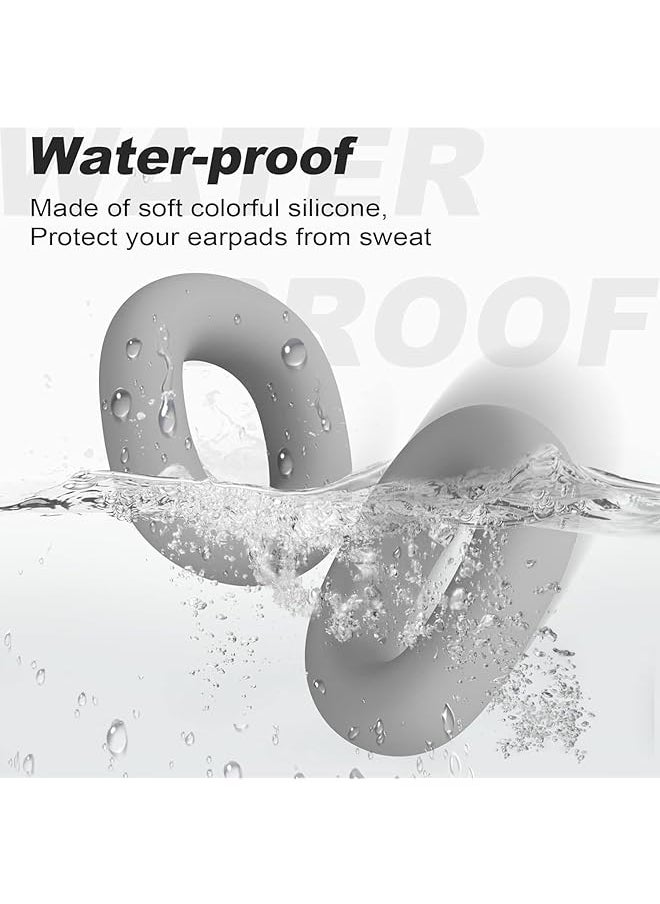 erorex - Silicone Ear Pads Cover Protector For Airpods Max Headphones Cushions Sweatproof Easily Washable Rugged Durability Gray - Image 1