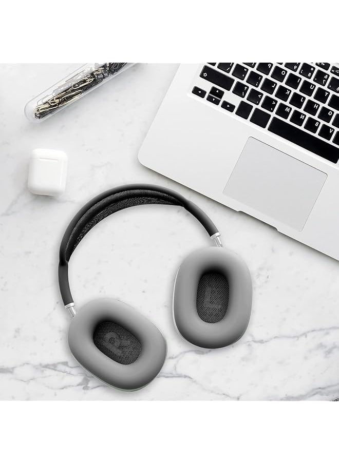 erorex - Silicone Ear Pads Cover Protector For Airpods Max Headphones Cushions Sweatproof Easily Washable Rugged Durability Gray - Image 1