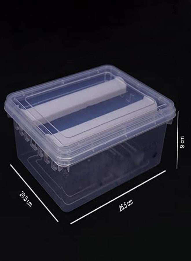 MFN Two Rod Bangle Box For Storage Plastic Big Size,Jewellery Box For Travelling,Bride,Poratble Chudi Organizer For Travel,Transparent Organiser (Made In India) - Image 3