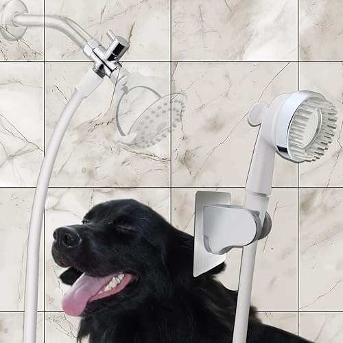 YOO.MEE YOOMEE Pet Shower Attachment for Bath Tub Grooming Teeth Shower for Gog Washing and Pet Showering Hair Rinse Tub and floor Cleaning WBrass Diverter W 59 Hose - Image 1