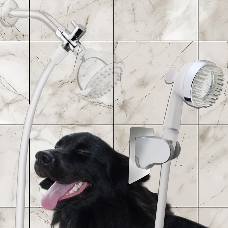 YOO.MEE YOOMEE Pet Shower Attachment for Bath Tub Grooming Teeth Shower for Gog Washing and Pet Showering Hair Rinse Tub and floor Cleaning WBrass Diverter W 59 Hose - Image 2