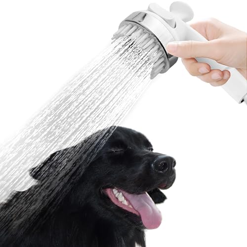 YOO.MEE YOOMEE Pet Shower Attachment for Bath Tub Grooming Teeth Shower for Gog Washing and Pet Showering Hair Rinse Tub and floor Cleaning WBrass Diverter W 59 Hose - Image 3