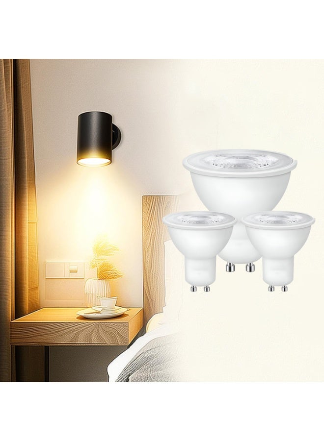 Goodway 3 Piece Of GU10 LED Bulbs Non-Dimmable – 7W Warm White 3000K – 38° Beam Angle – Energy Efficient Spotlights – Ideal for Home & Commercial Use - Image 1