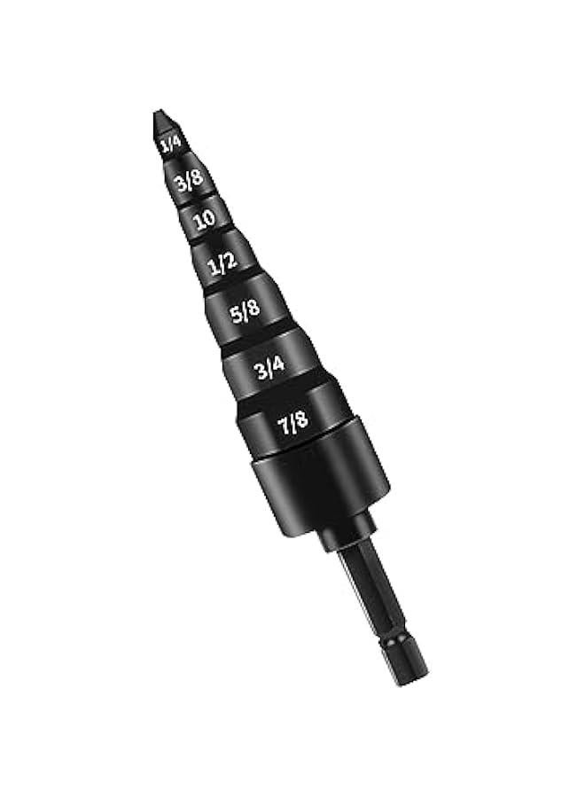 Pipe Expanding Tools Air Conditioner Copper Pipe Expander Swaging Tool Drill Bit Pipes Swage Expander Drill Bit Copper Tube Flaring Tool, 7 in 1 inch - Image 1