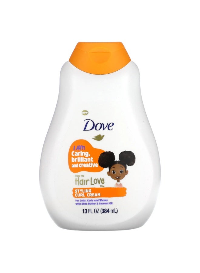 Dove Kids Care Styling Curl Cream for Coils, Curls and Waves - 13 fl oz (384 ml) - Image 1