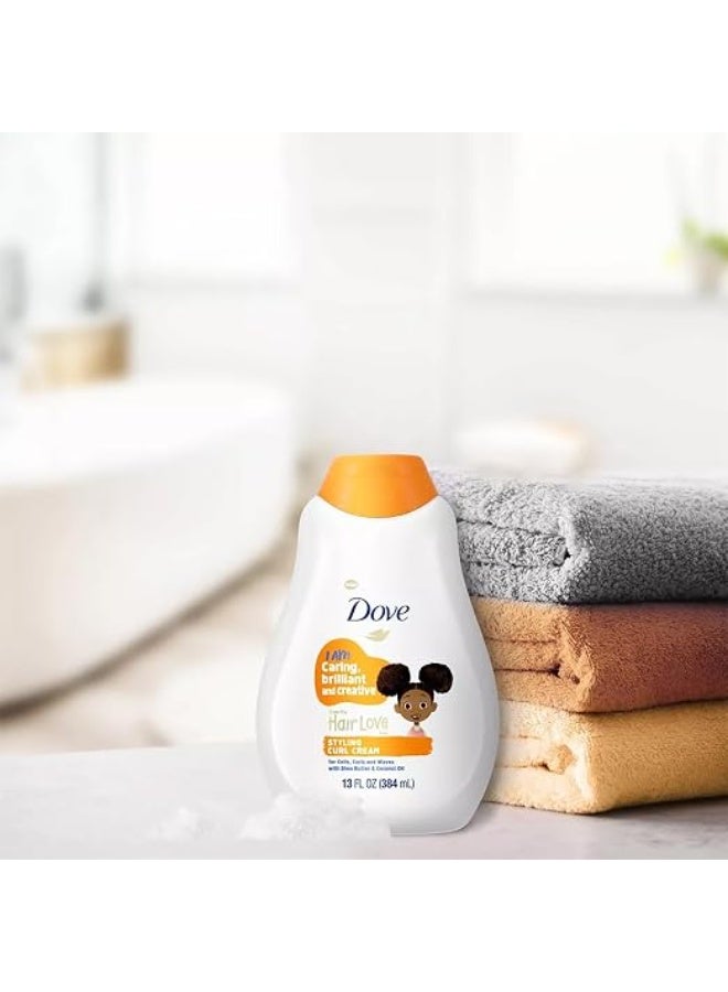 Dove Kids Care Styling Curl Cream for Coils, Curls and Waves - 13 fl oz (384 ml) - Image 4