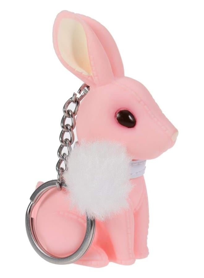 klarako Cute Rabbit KeyChain Bunny Key Ring Purse Handbag Car Charm Pendant For Kids Couple Easter Party Gift (Random Color)  - Image 1