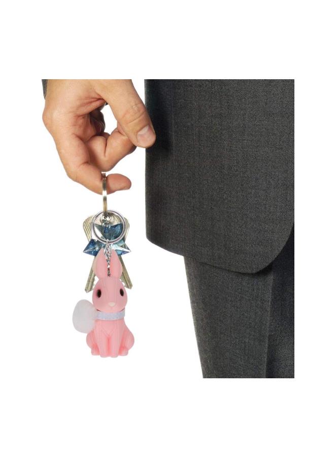klarako Cute Rabbit KeyChain Bunny Key Ring Purse Handbag Car Charm Pendant For Kids Couple Easter Party Gift (Random Color)  - Image 4