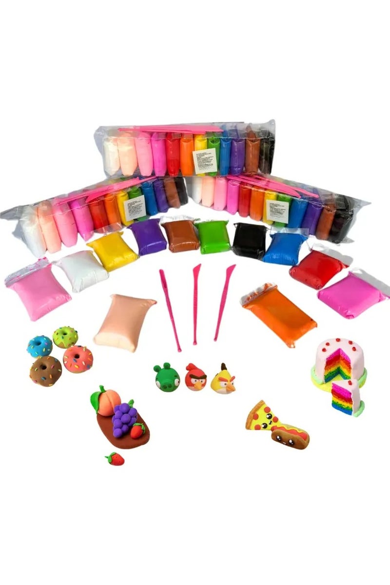 Moldable Foamy 72 Pieces Different Colors, Plastin/ 36 Colors X 2 - Image 3
