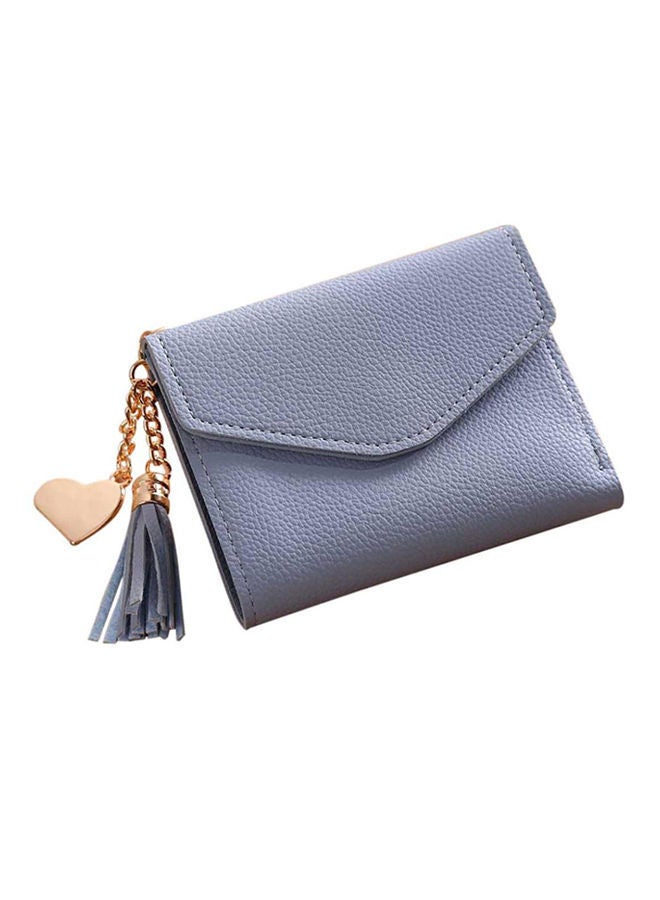 NIBEMINENT Tassel Coin Purse Light Blue 