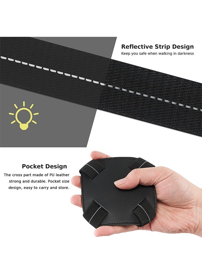 Adjustable Elastic Luggage Bungee Straps - Durable Suitcase Straps for Securing and Attaching Extra Bags, Practical Travel Essentials, Black - Image 3