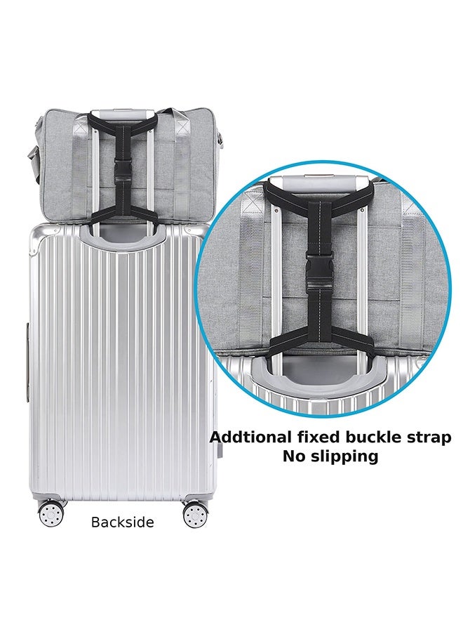 Adjustable Elastic Luggage Bungee Straps - Durable Suitcase Straps for Securing and Attaching Extra Bags, Practical Travel Essentials, Black - Image 5