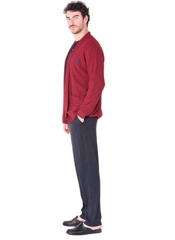 D'S DAMAT Rob Knitwear Claret Red  - Image 1
