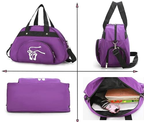WVMKOR Dance Duffle Bag For Girls Ballet BagLight WeightGift Pink - Image 3