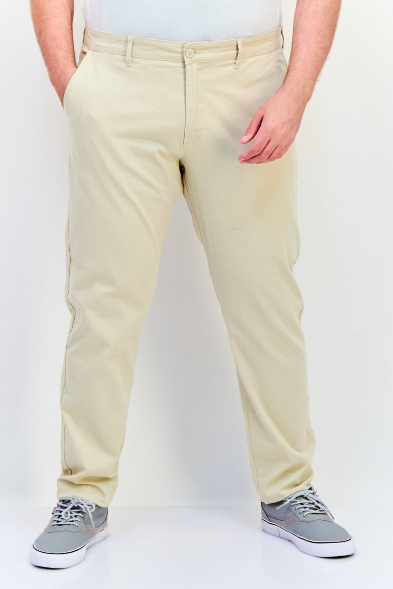 Celio سروال تشينو ضيق للرجال، كاكي - Image 1