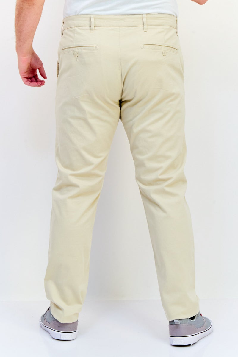 Celio سروال تشينو ضيق للرجال، كاكي - Image 3