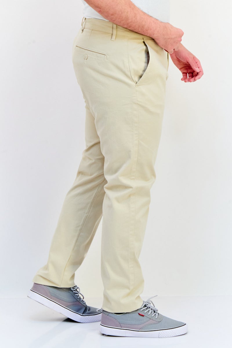 Celio سروال تشينو ضيق للرجال، كاكي - Image 2