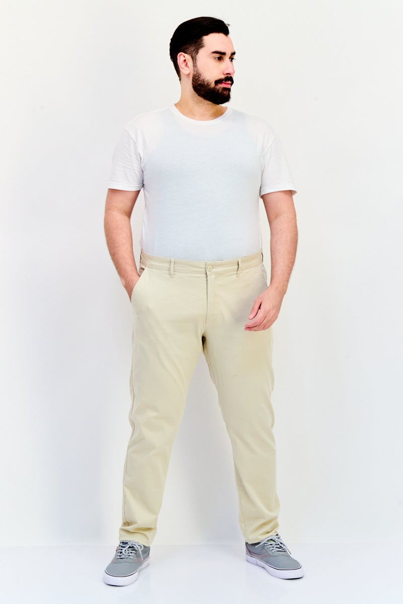 Celio سروال تشينو ضيق للرجال، كاكي - Image 4