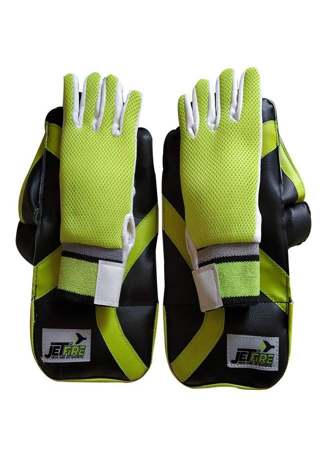 JetFire Practice Wicket Keeping Gloves and Inner Gloves Combo (Men, Green) - Image 4