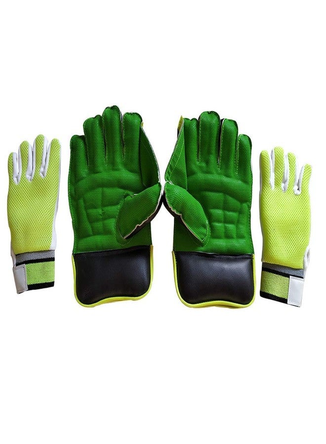 JetFire Practice Wicket Keeping Gloves and Inner Gloves Combo (Men, Green) - Image 2