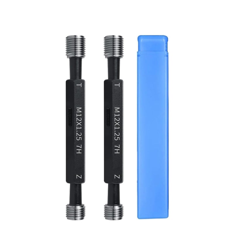 1PCS 7H M1-M9 Steel Metric Fine Thread Plug Gauge Measure X0.2/0.25/0.3/0.35/0.4/0.45/0.5/0.6/0.7/0.75/0.8/1.0/1.25(M6X0.35-7H) - Image 1