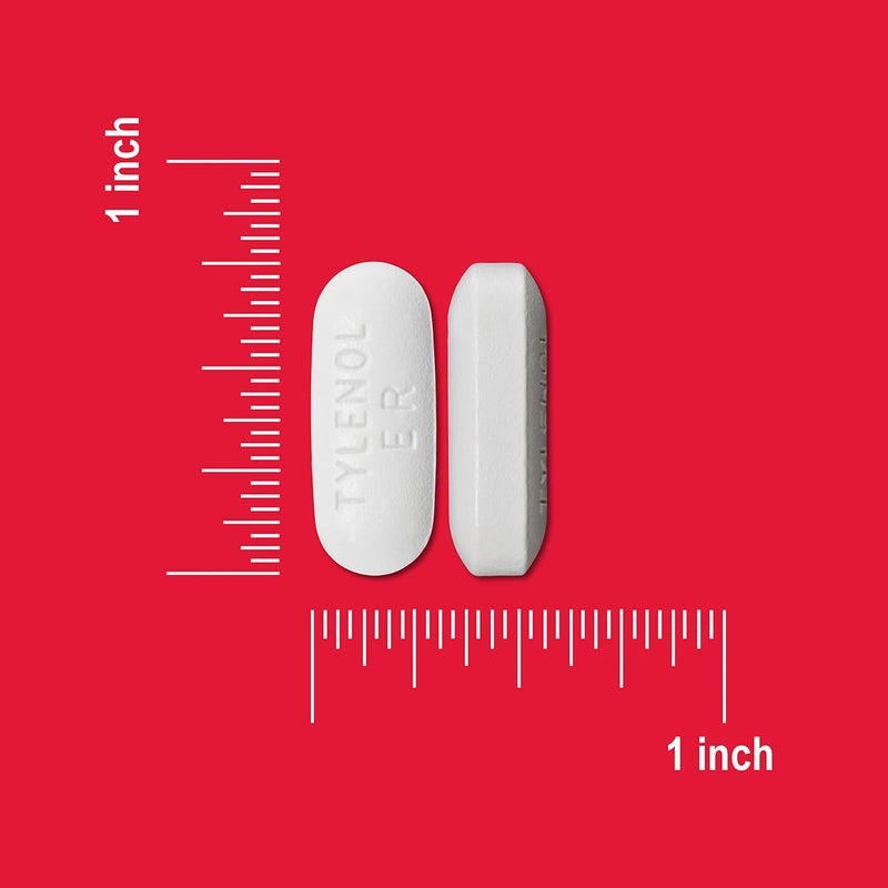 Tylenol 8HR Arthritis Pain Relief Caplets 650 mg Acetaminophen for Minor Arthritis Joint Pain Fever Reducer Extended Release Gentle on Stomach FSA or HSA Eligible 100 ct - Image 2