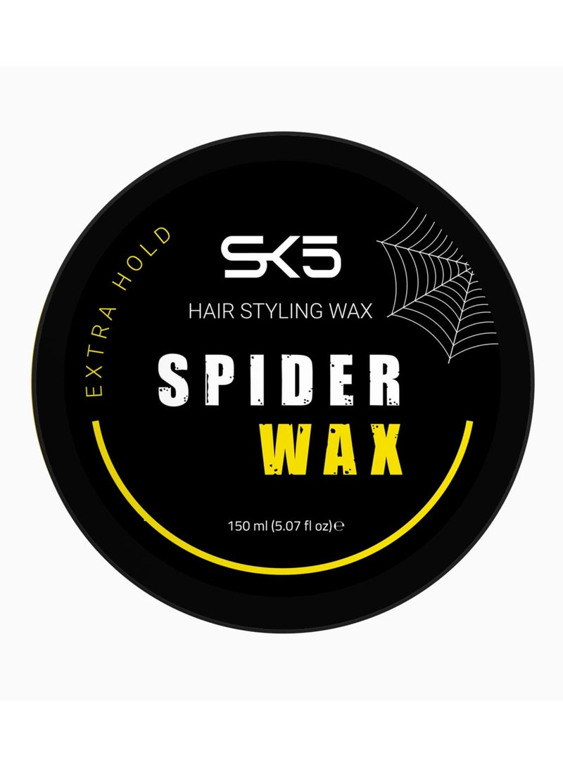 SK5 SK5 Extra Hold Hair Styling Spider Wax Yellow - Strong Control, 150ml - Image 3