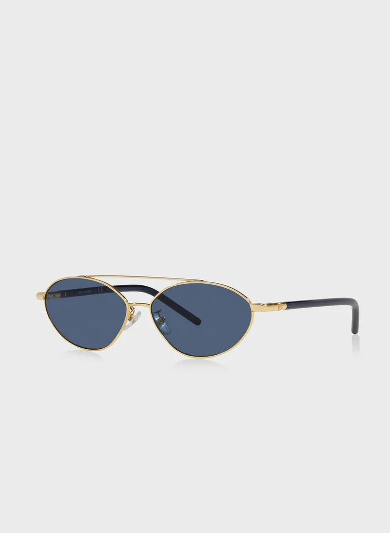 Tory Burch 0Ty6088 Oval Sunglasses