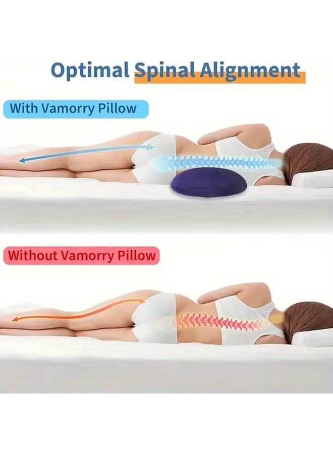 Adjustable Lumbar Support Pillow For Sleeping Ergonomic Memory Foam Upgrade - Image 4