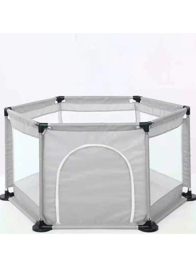 ORiTi Baby Climbing Mat Fence Anti Fall Toddler Ground Fence Protective Fence Indoor Home Playground - Grey