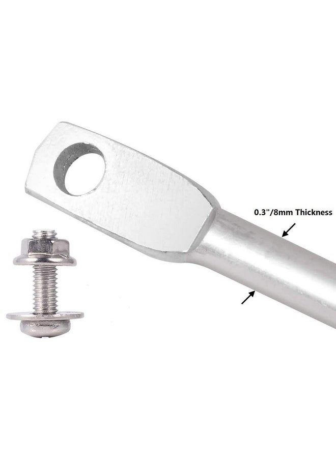 Kichwit 15.7" Metal Stakes For Yard Signs, 0.3 Inch Thickness, Stainless Steel Hardware Included  - Image 3