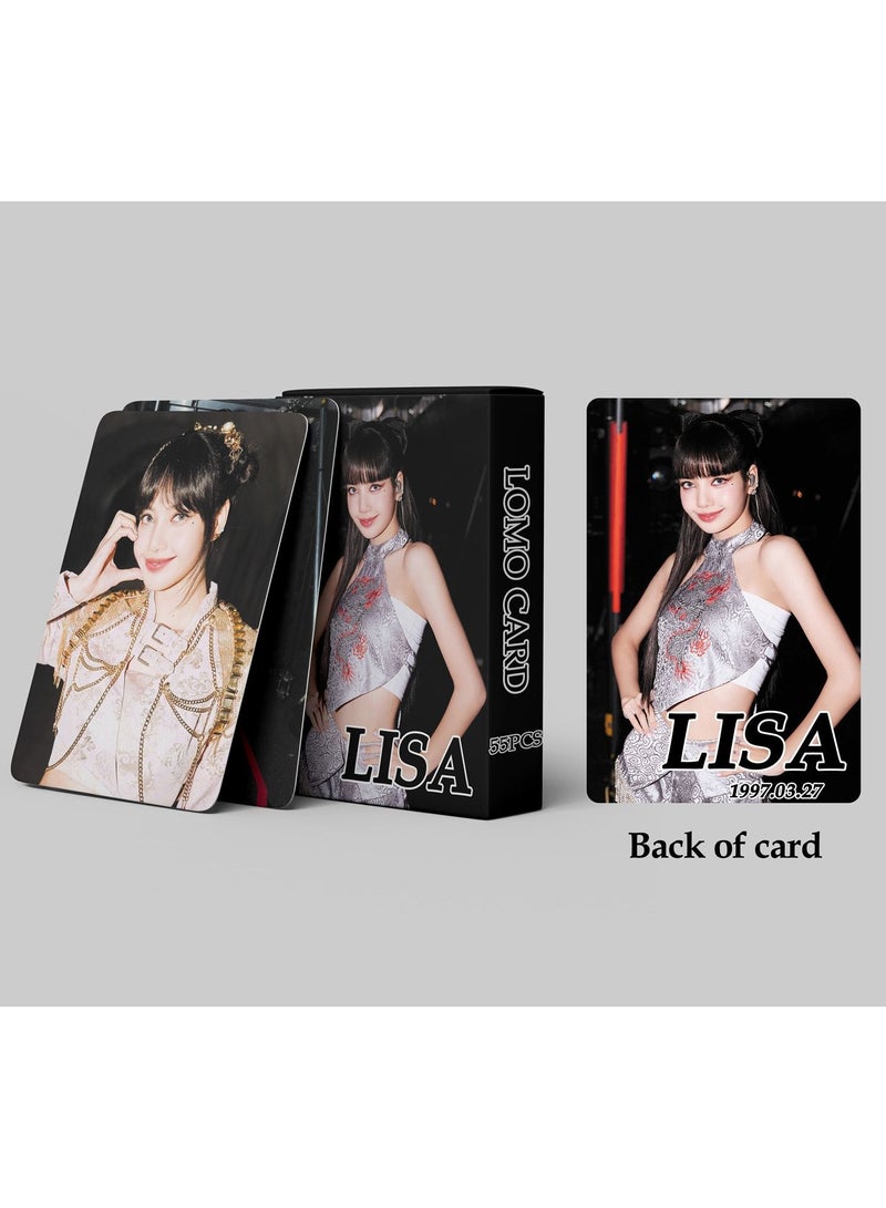 55-Piece Blackpink LISA 2023 New Personal Photo Cards - Image 4