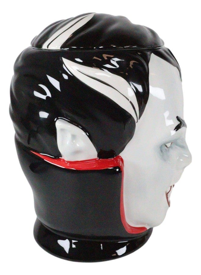 Ebros Gift Ebros Ceramic Count Dracula Vampire Cookie Jar Decorative Figurine 7.75" Tall Ossuary Macabre Vampires Underworld Undead Halloween Kitchen Decor Accessory - Image 4