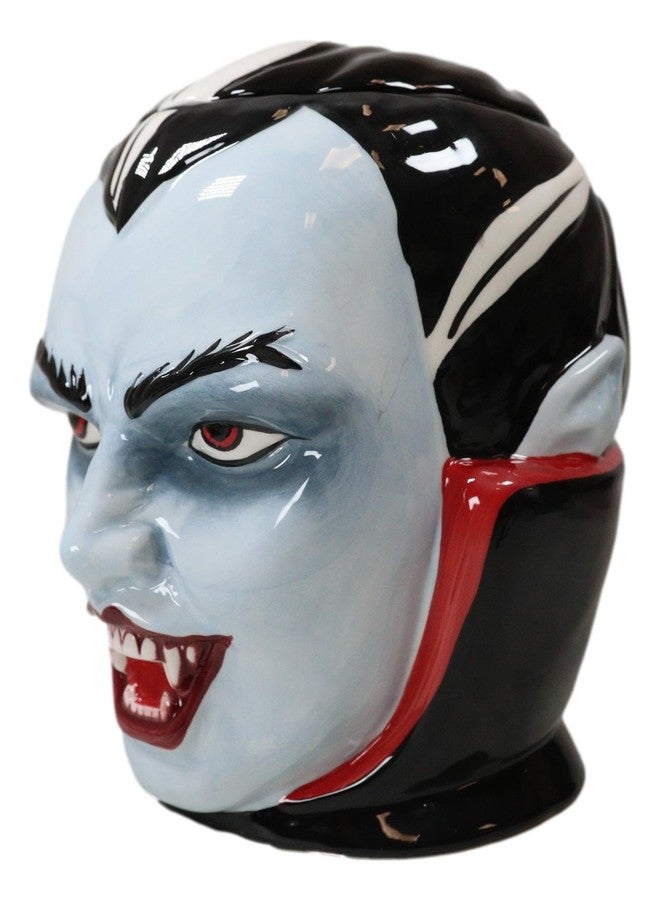Ebros Gift Ebros Ceramic Count Dracula Vampire Cookie Jar Decorative Figurine 7.75" Tall Ossuary Macabre Vampires Underworld Undead Halloween Kitchen Decor Accessory - Image 5