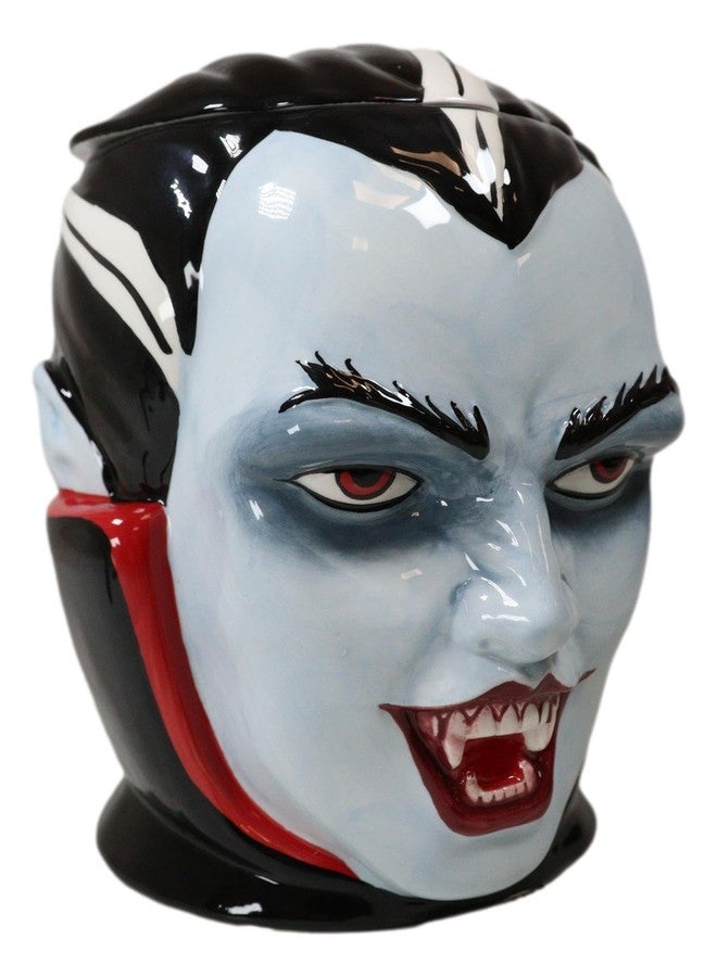 Ebros Gift Ebros Ceramic Count Dracula Vampire Cookie Jar Decorative Figurine 7.75" Tall Ossuary Macabre Vampires Underworld Undead Halloween Kitchen Decor Accessory - Image 2