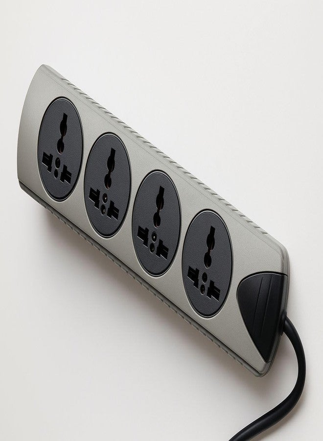 CONA Smyle Bliss 6A Power Strip | 4+1 Universal Socket Extension Board with 5 Meter Cord | Surge Protected Extension Box | Grey - Image 1