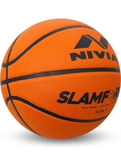 Slam force Basketball  | Rubberized Moulded | 8 Panels | Material: Core Bladder Latex | Suitable for Hard Surface | Training Basketball for Men & Women - pzsku/Z369956ED9329A0F5FA7AZ/45/_/1696048976/a83b80ac-64d5-482d-a9fc-add4ff5de8e7