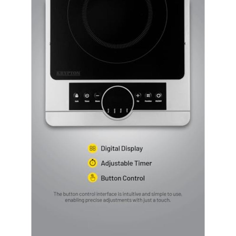 2000W Infrared Cooker Electric Infrared Glass Ceramic Cooker Digital LED Display 8 Power Levels - Image 5