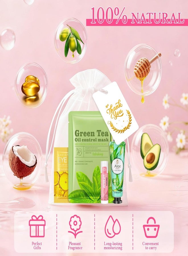 LFENYIGI 72 Pcs Bulk Gifts For Women, Bulk Facial Mask, Lip Balms, Hand Creams & Under Eye Patches, Spa Party Supplies,Party Favors For Bridal Wedding, Baby Shower,Sleepover Party, Christmas Stocking Stuffers - Image 3