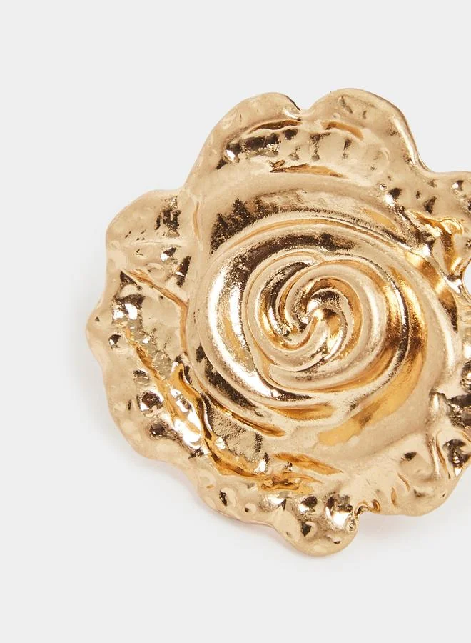 Styli  Gold Rose Statement Ring for Women | Best Price UAE