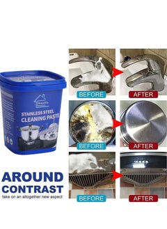 Plan A Plan A Oven Cleaner & Cookware - Multipurpose Stainless Steel Cleaning Paste to Remove Stubborn Stains from Pots, Pans, Pots - Eco-Friendly, Non-Toxic, Easy to Use (1)  - Image 3