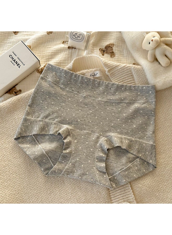 Women's Boxer Briefs 10a Antibacterial Extended Crotch Category A Baby Cotton Floral Girls Pure Cotton Underwear Women's Mid-waist Cotton Women's