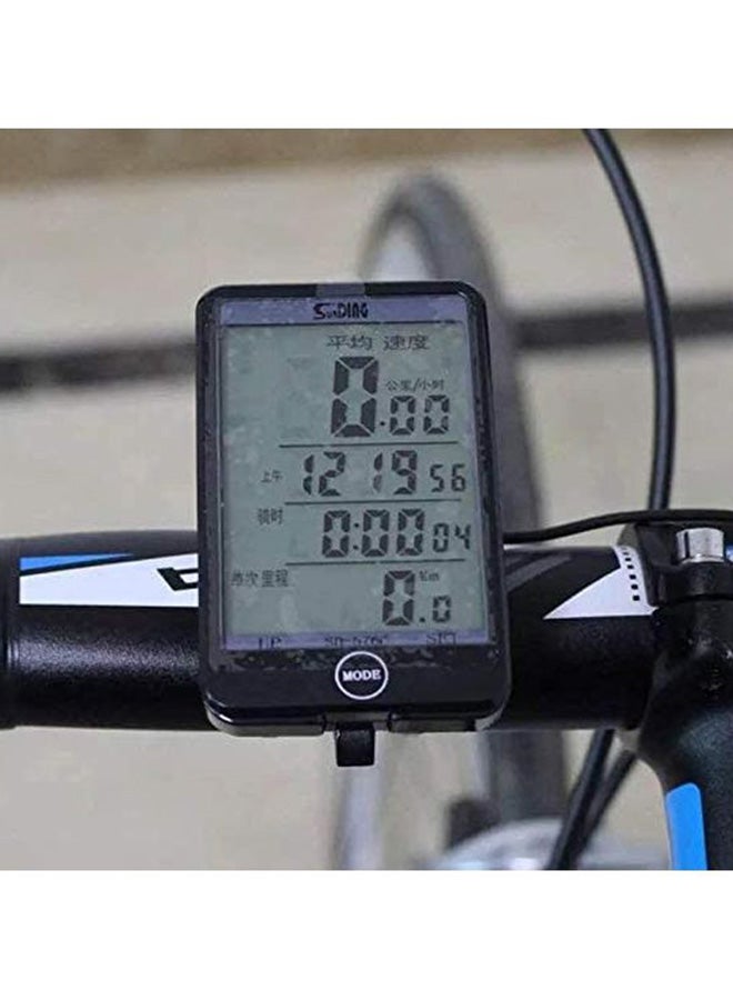 فلرا جهاز كمبيوتر مزود بعداد مسافات وعداد سرعة لركوب الدراجات ‎4.3x14x7.2سم - Image 3