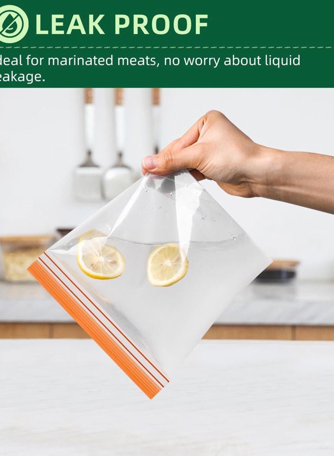 Lerine 18 Pack Reusable Freezer Bags Dishwasher Microwave Safe, Stand Up Silicone and BPA Free Reusable Sandwich Bags, Leakproof Reusable Food Storage Bags for Meal Prep - 7 Gallon 7 Sandwich 4 Snack - Image 2